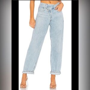 Agolde Criss Cross Upsized Jeans in Suburbia Size 27